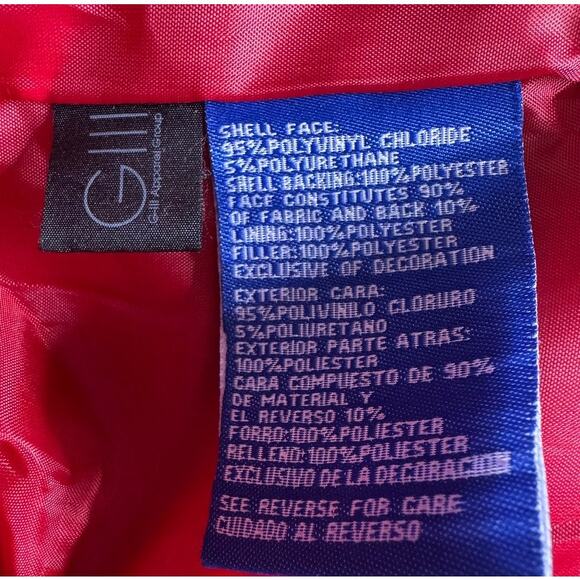 Philadelphia Phillies MLB Vintage G-III Leather Varsity Jacket Red Black Medium - Picture 10 of 12